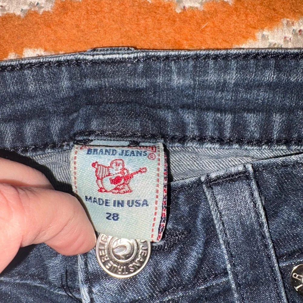 True Religion Becca Super T Skinny Jeans Women’s Size 28 Dark Wash Made in USA - Picture 5 of 11